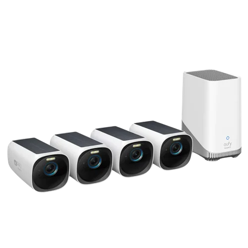 دوربین امنیتی با پنل خورشیدی مدل eufyCam S330 (eufyCam 3) 4-Cam Kit