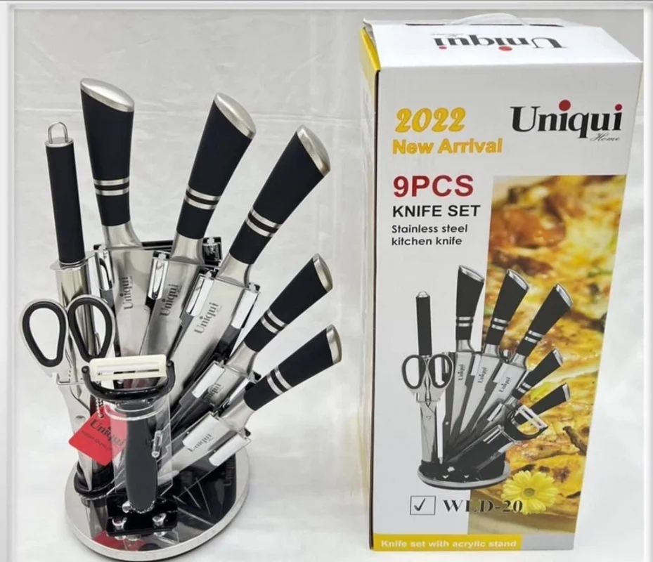 سرویس چاقو آشپز خانه یونیک 9 پارچه ا unique-knife-service 9